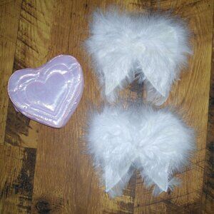 American Girl Heart Backpack and 2 sets of Angel Wings From Heart Print PJ's